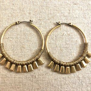 Stella and Dot Gold Hoop Earrings